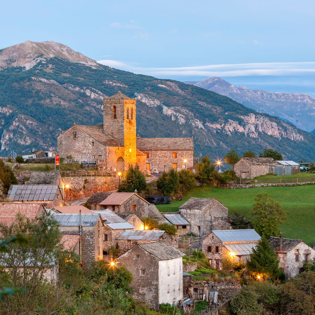 Pueblo de Tella, Huesca, Pirineo