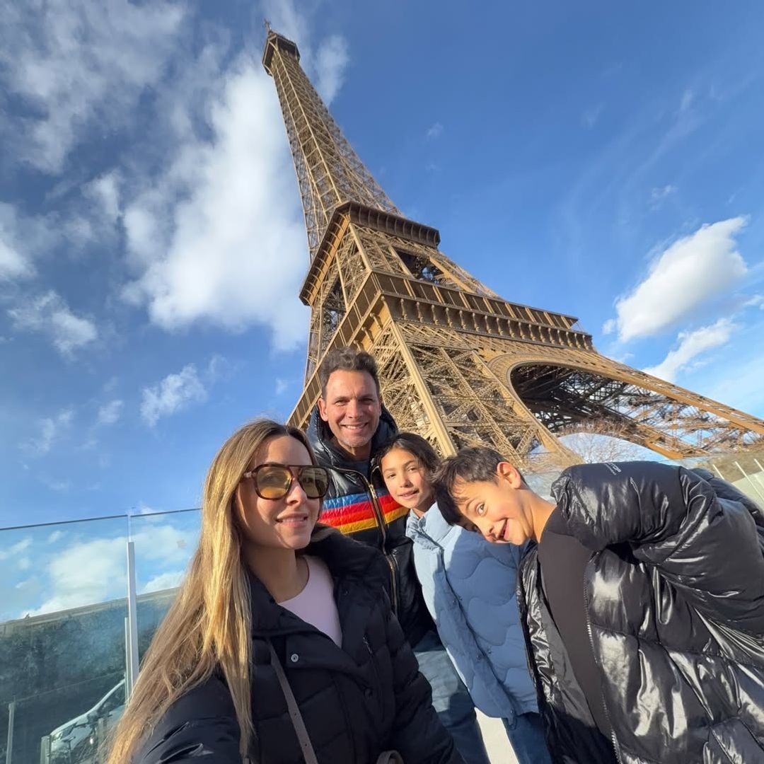 De París a Londres: Odalys Ramírez y Pato Borghetti continúan con su romántica luna de miel familiar
