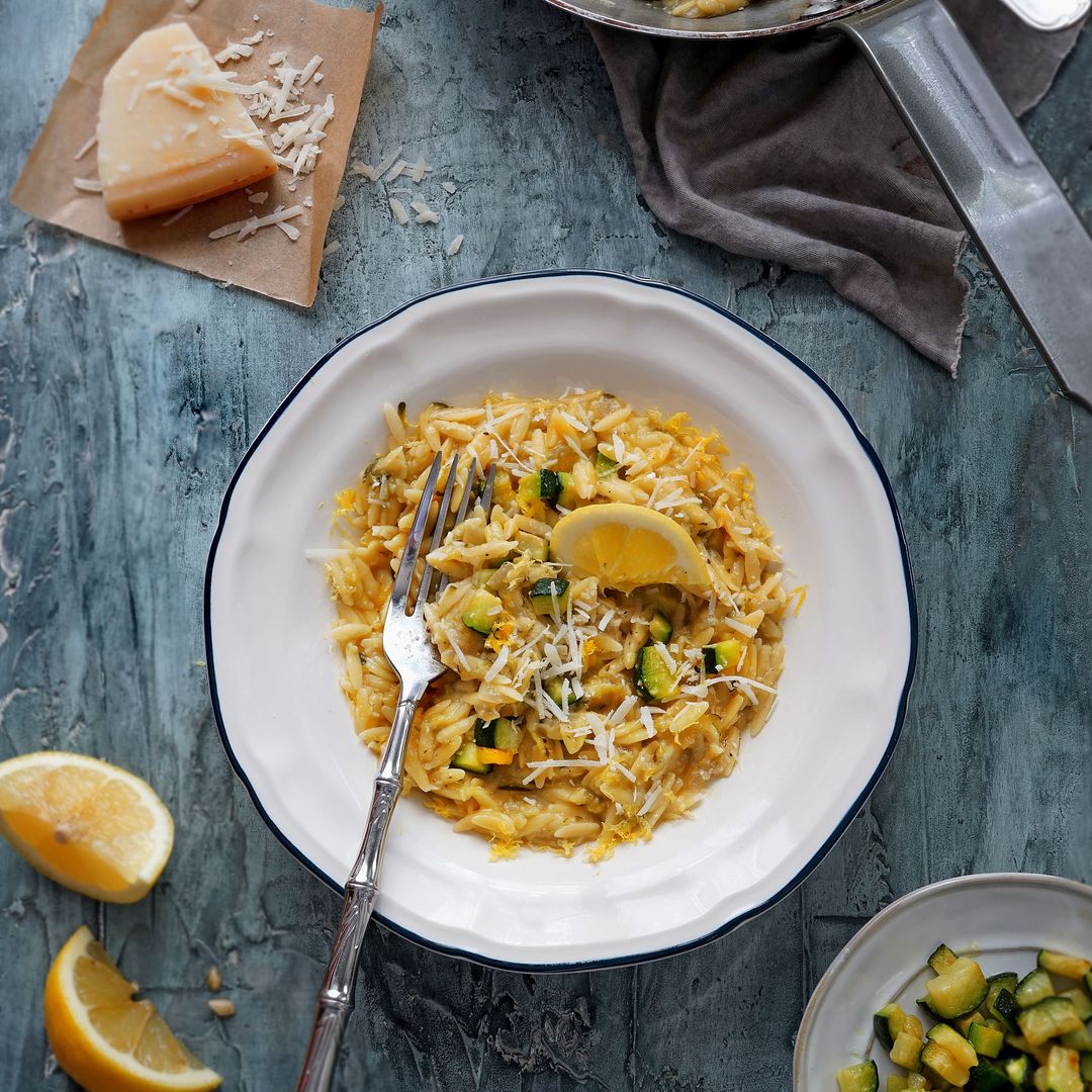Orzo cremoso con calabacín