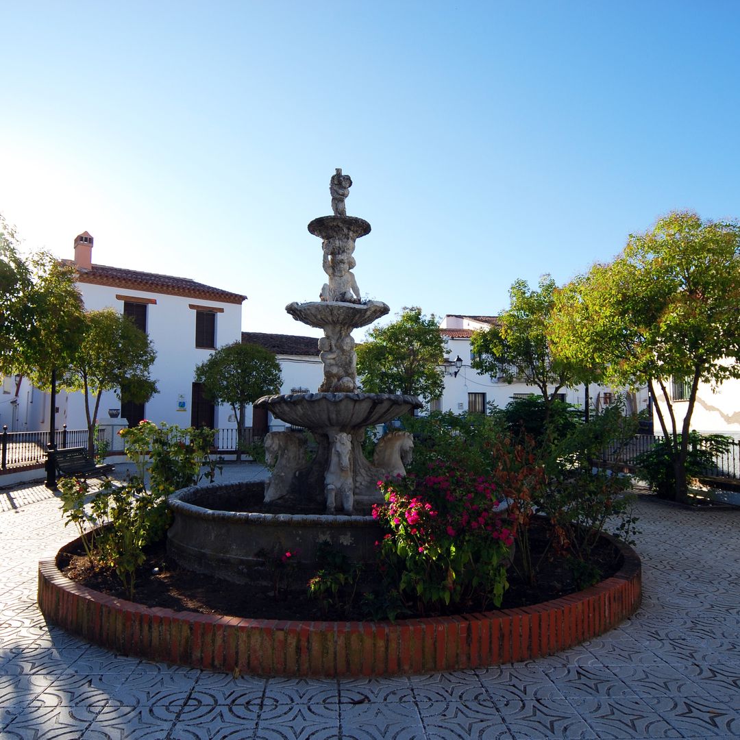 Pueblo de Aroche, en la sierra de Huelva de Aracena y Picos de Aroche