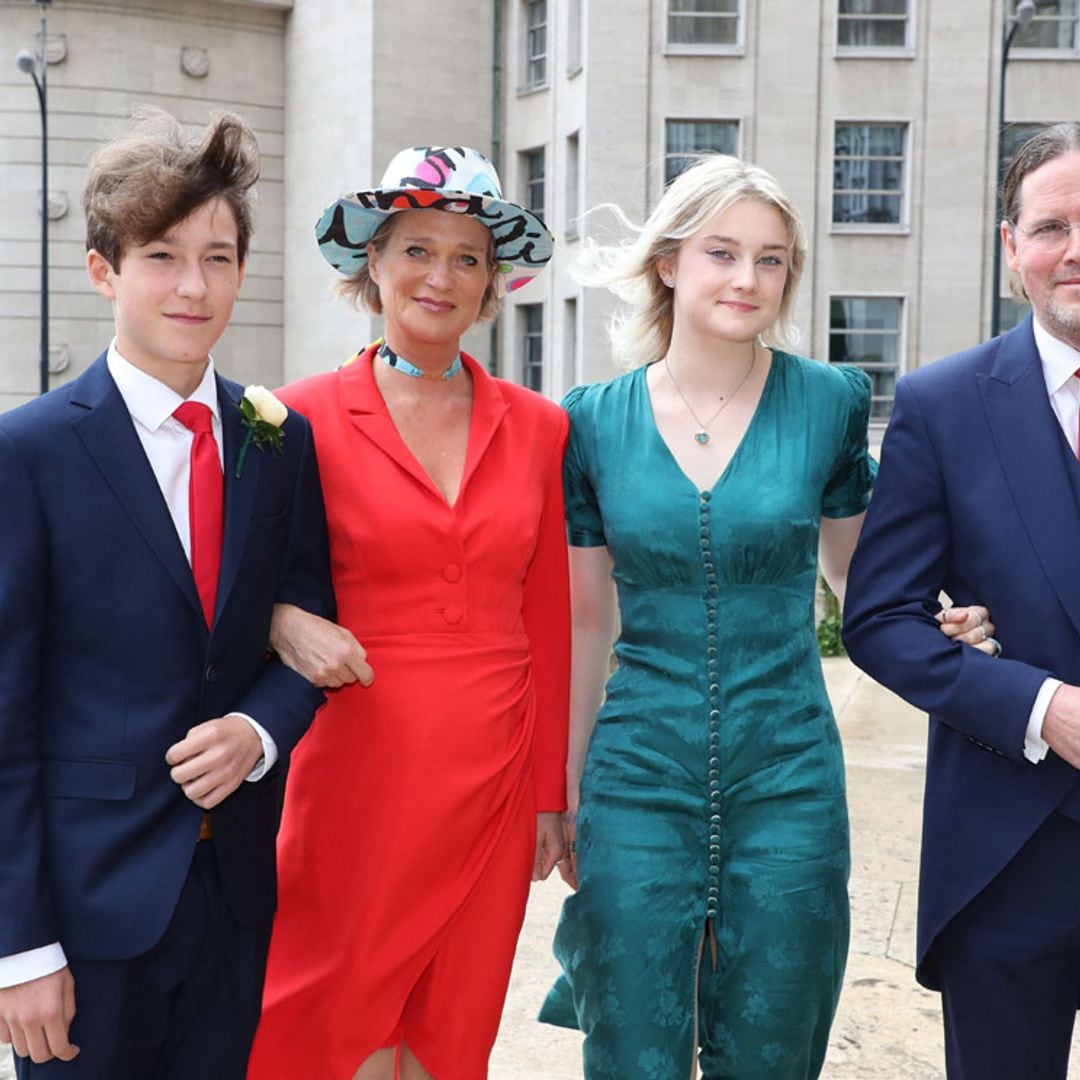 Los hijos de la princesa Delphine, por primera vez en una cita familiar: la boda de María Laura de Bélgica