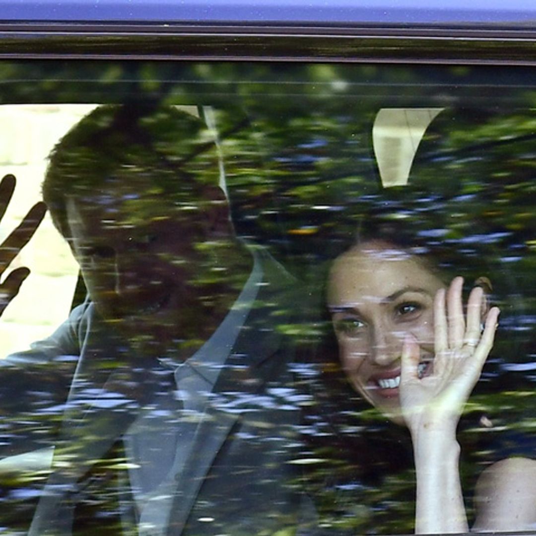 ¡Última imagen de los novios! Harry, Meghan y su madre se reúnen con Isabel II horas antes de la boda