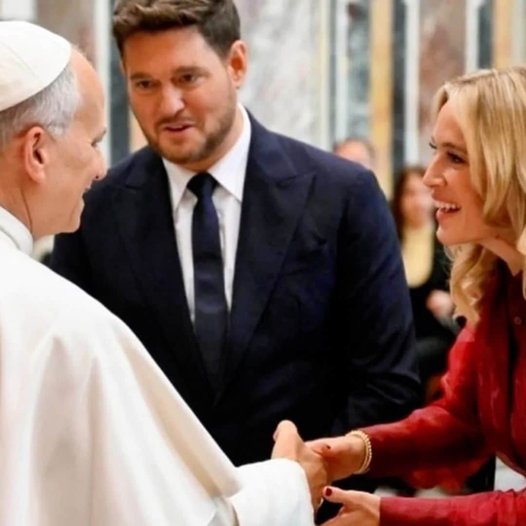 Las fotos del emotivo encuentro de Michael Bublé y Luisana Lopilato con el Papa en el Vaticano: "Una experiencia inimaginable"