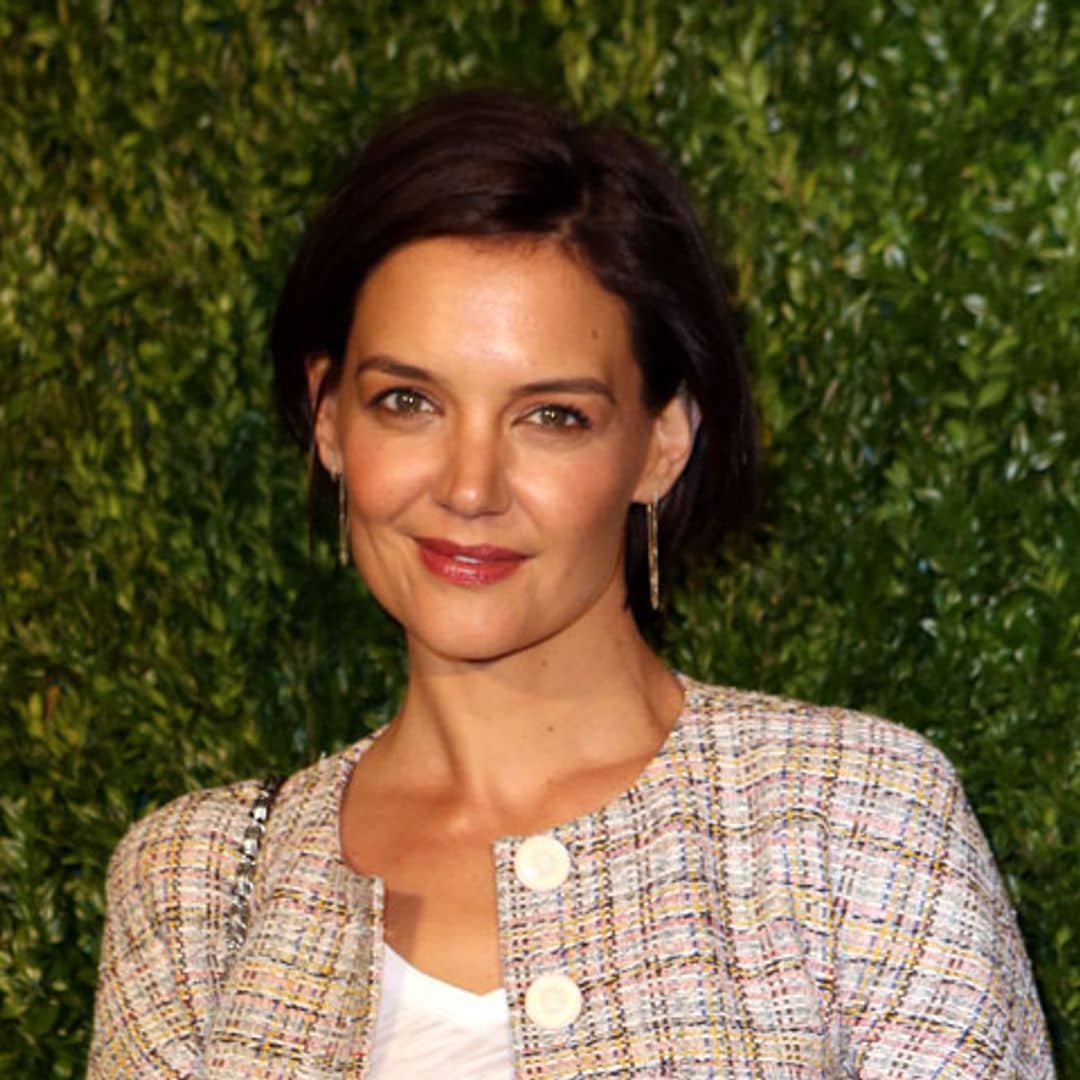 Katie Holmes tiene la fórmula de 'working' todoterreno: Denim + tweed