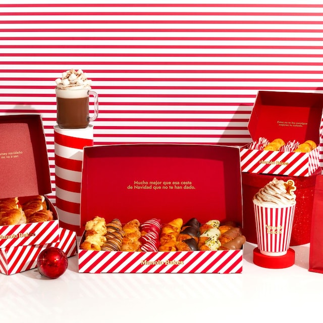 Edición especial para Navidad de los cruasáns Manolitos 
