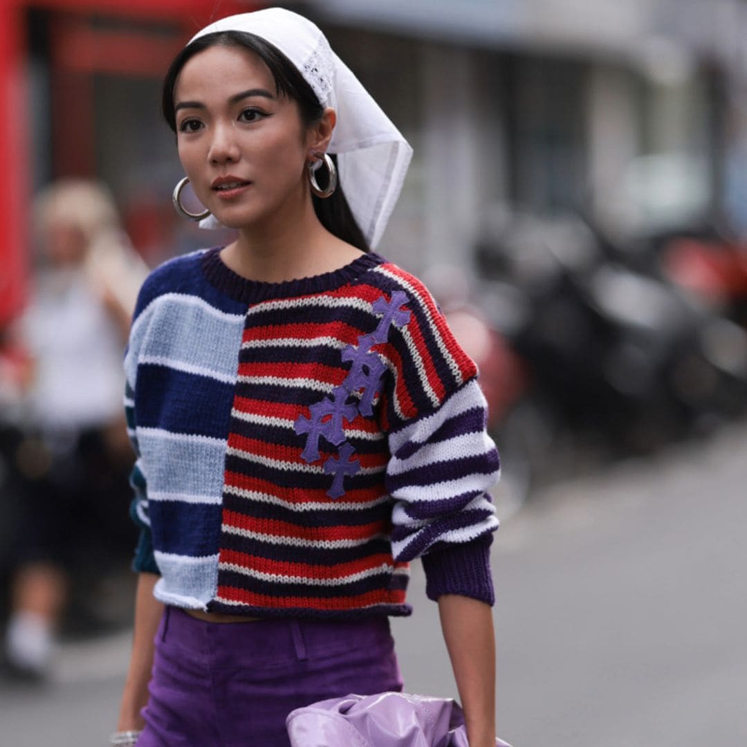 Cómo llevar los jerséis y chaquetas de rayas más vistos en el 'street style' y entre las portuguesas