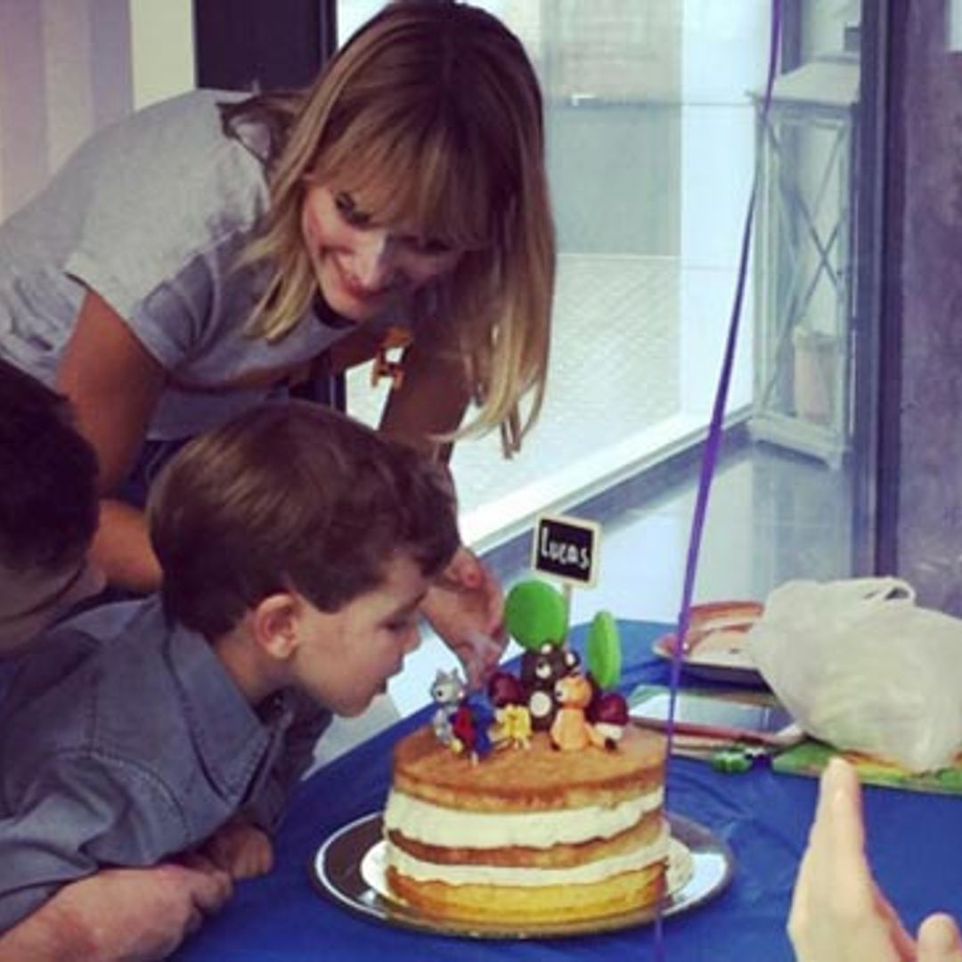 Alba Carrillo y Fonsi Nieto, una expareja muy bien avenida en el cumpleaños de su hijo