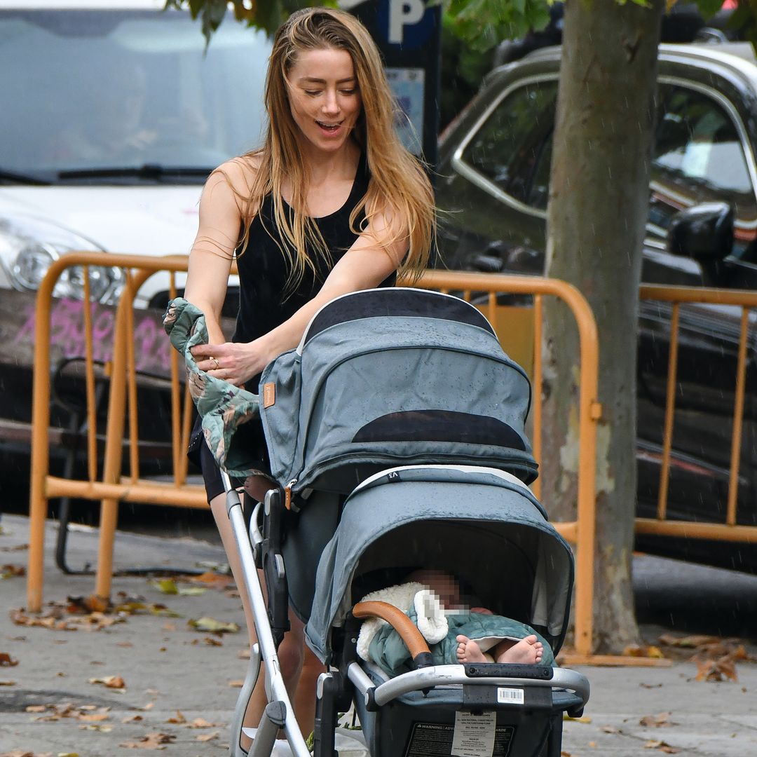 Amber Heard, las fotos de la vida en Madrid de una estrella de Hollywood convertida en madre de familia numerosa