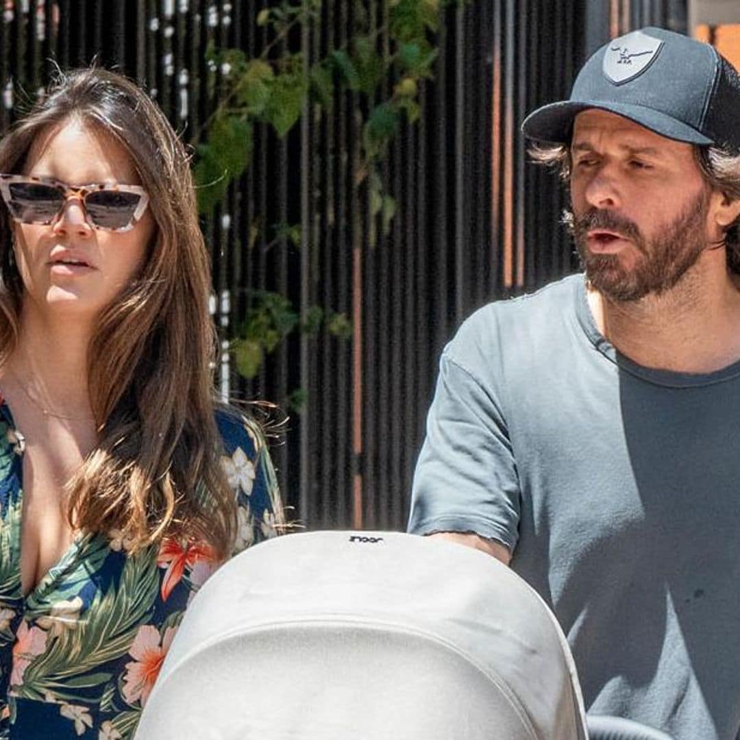 Isabelle Junot y Álvaro Falcó, primer paseo en familia con su hija, Philippa, la ‘reina’ de la casa