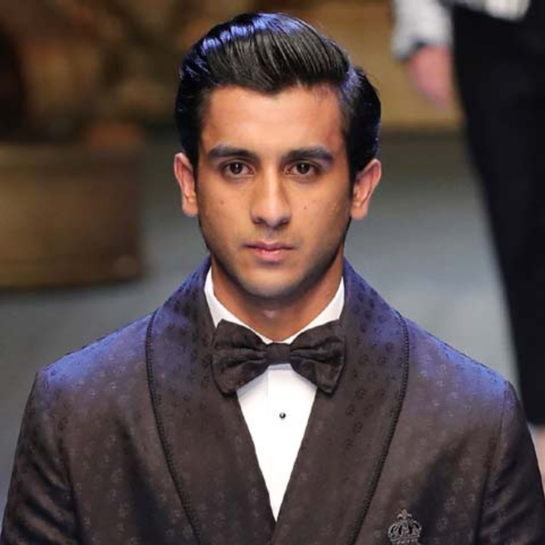 El Maharajá de Jaipur se estrena como modelo sobre la pasarela de Milán