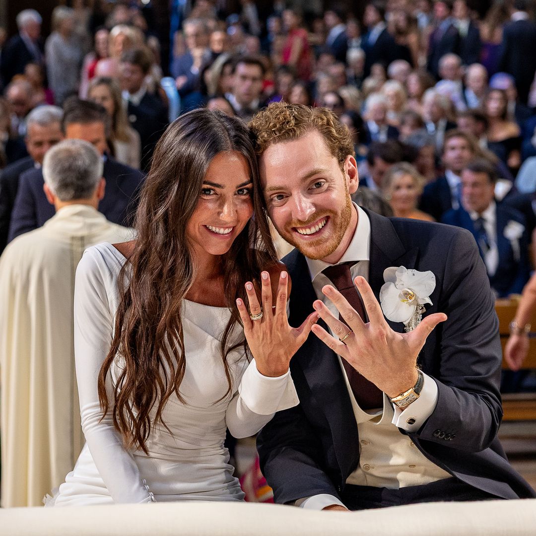 Una imagen de los recién casados 