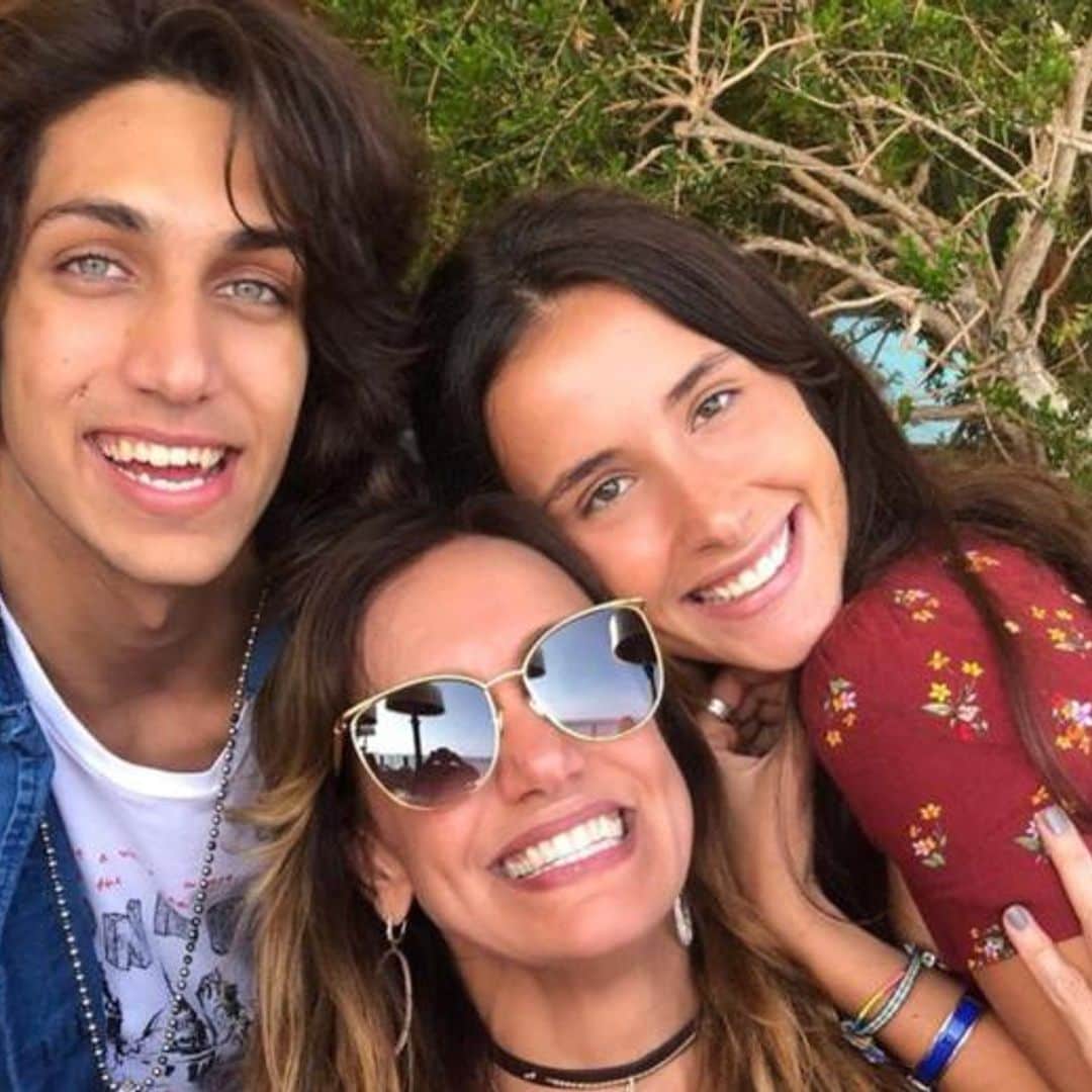 Lili Estefan se reencuentra en Los Ángeles con su hijo Lorenzo y su hija 'adoptiva'