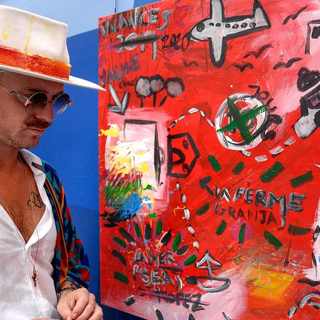 Aldo Comas, marido de Macarena Gómez, presenta su primera exposición como pintor