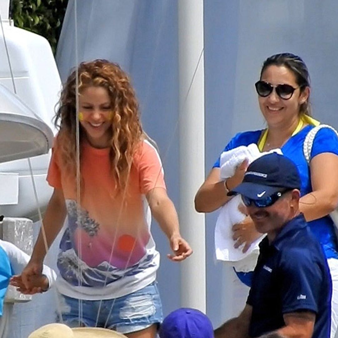 EXCLUSIVA: Shakira hace un alto en su gira para divertirse con sus hijos, Milan y Sasha