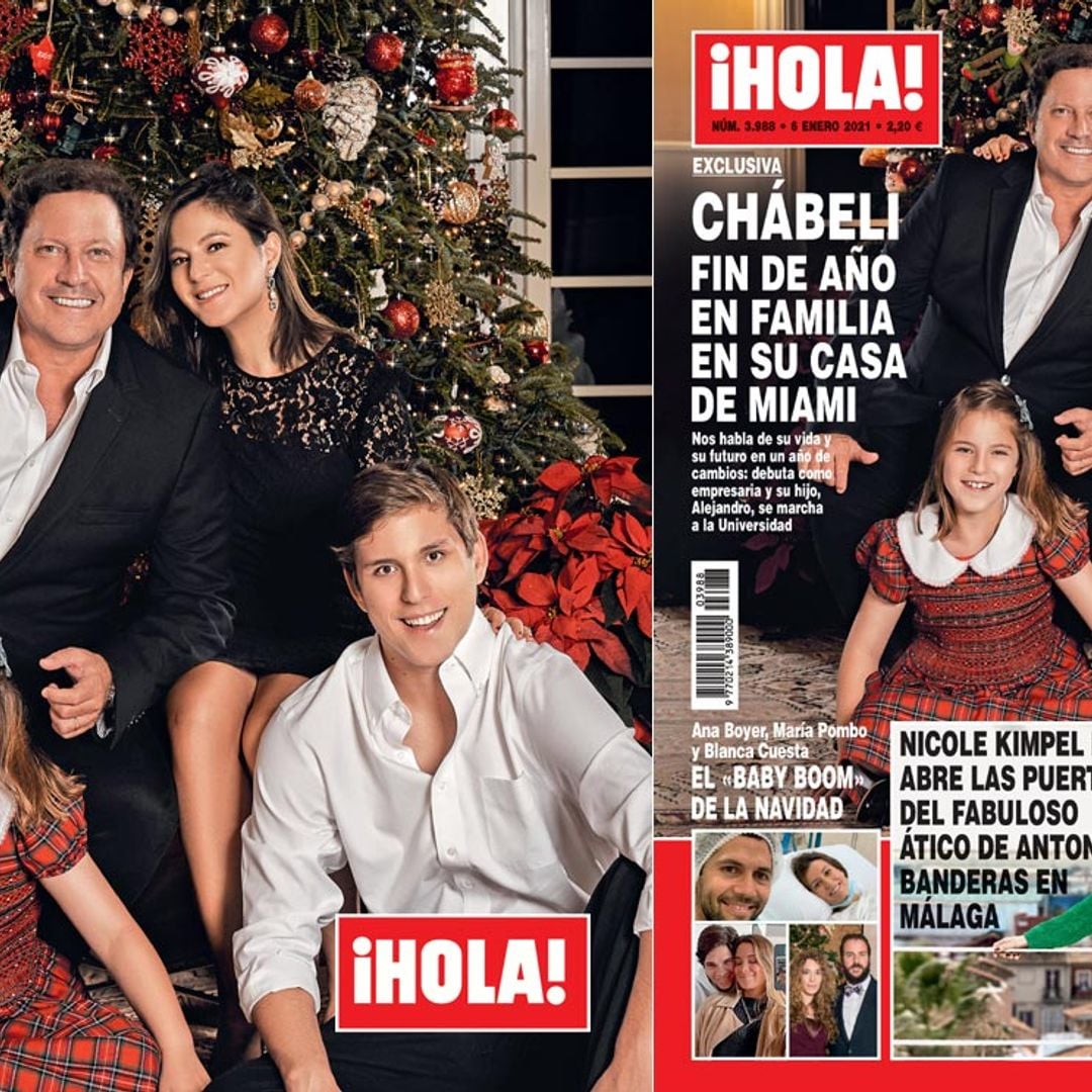 Exclusiva en ¡HOLA!: Chábeli, fin de año en familia en su casa de Miami