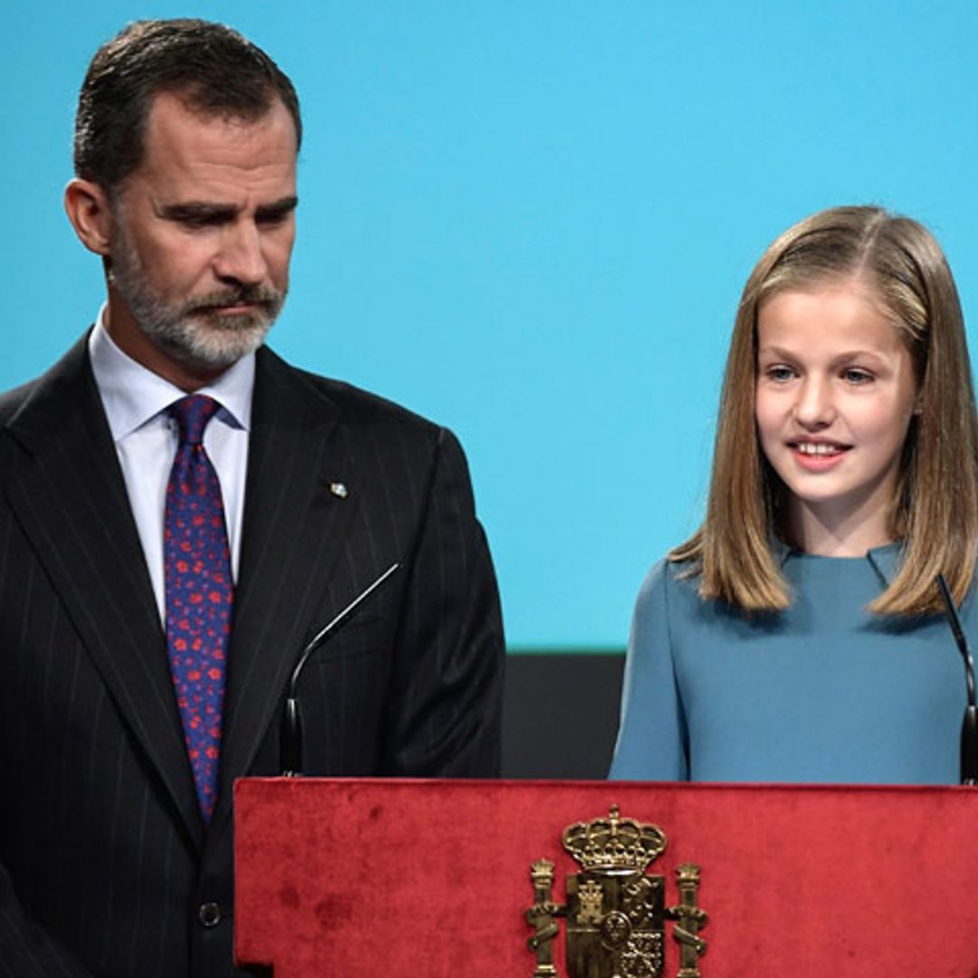 El aplomo de la princesa Leonor al pronunciar sus primeras palabras en público