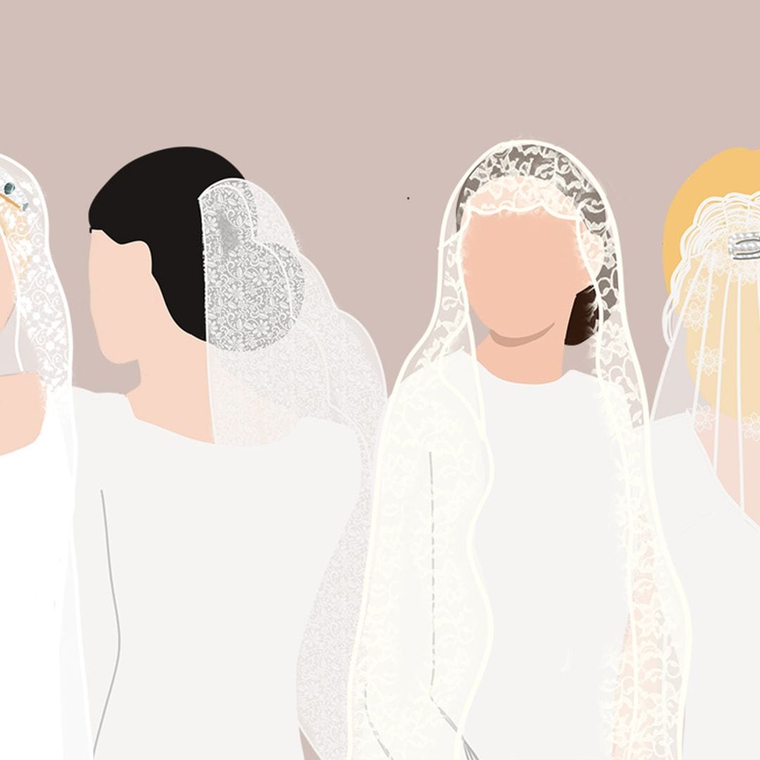 Las opciones más bonitas para colocar tu mantilla de novia como jamás habías pensado