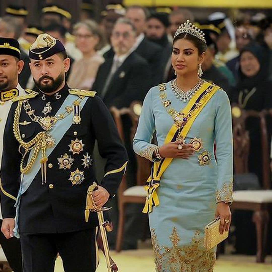 Joyas en la coronación de los Reyes de Malasia