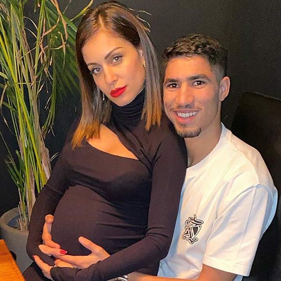 Una cena romántica y palabras de amor, así viven Hiba Abouk y Achraf Hakimi la recta final del embarazo