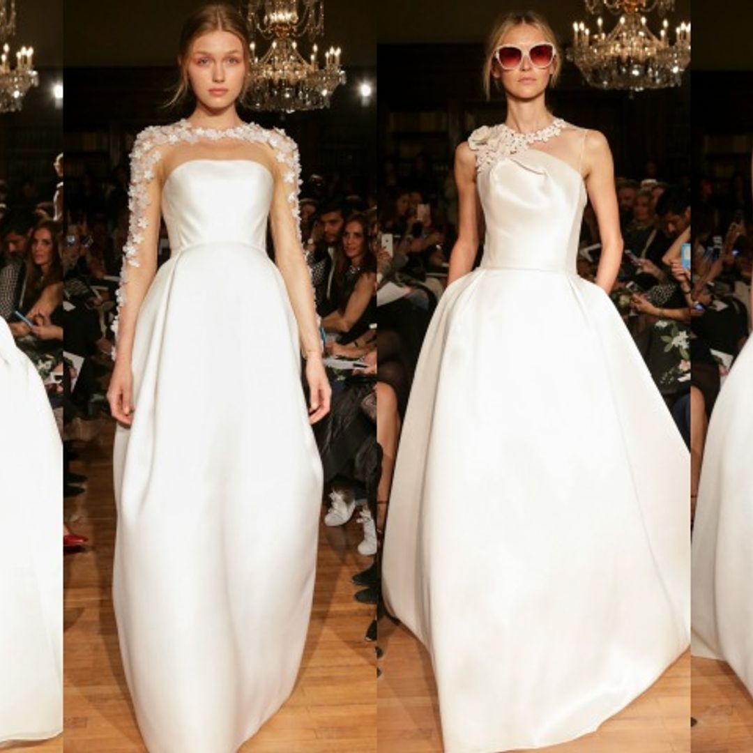Lluvia de estrellas en el desfile de Ángel Sánchez durante la Barcelona Bridal Night