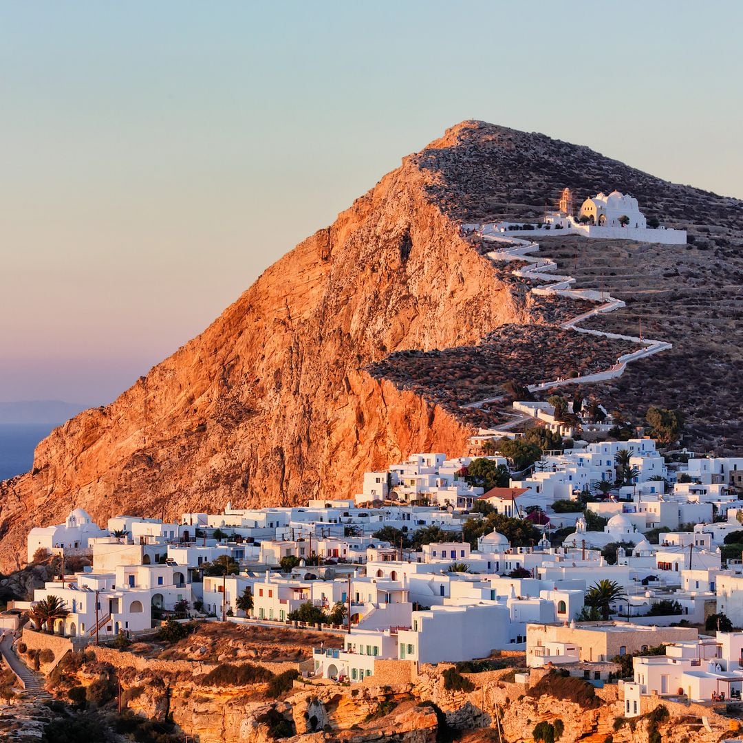 Atardecer en la isla de Folegandros, Grecia