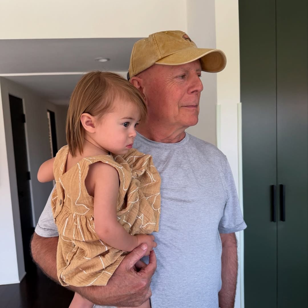 El gesto más conmovedor de Bruce Willis al ver a su nieta de 2 años