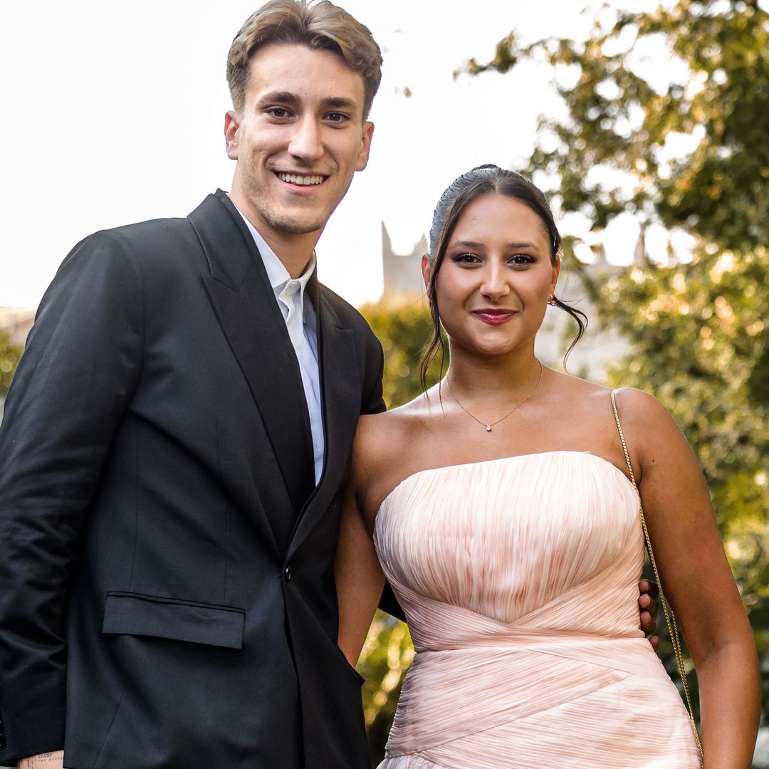 Miguel Sanz con su novia, Salomé da Sousa