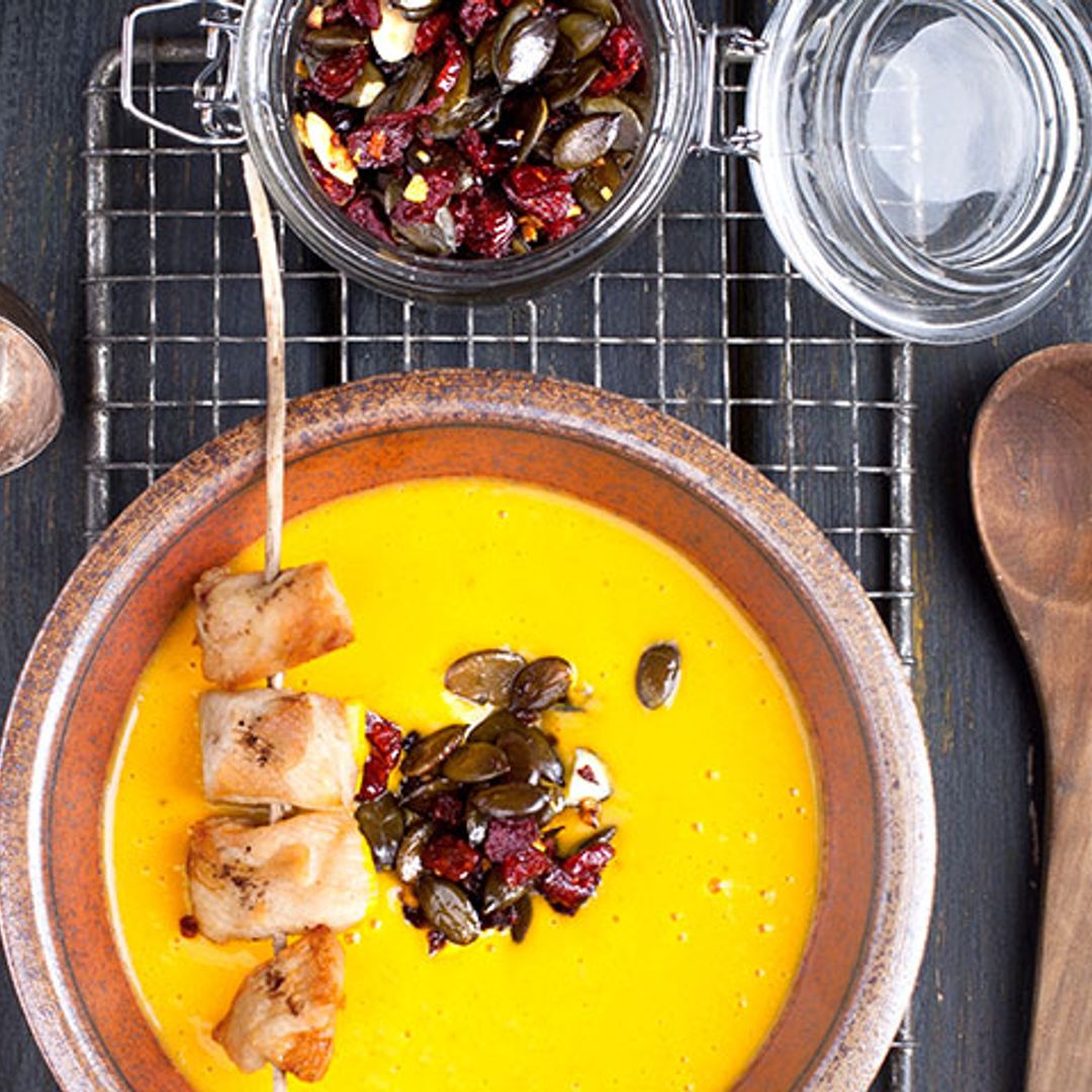 Un toque diferente para tu crema de calabaza, ¿te atreves?