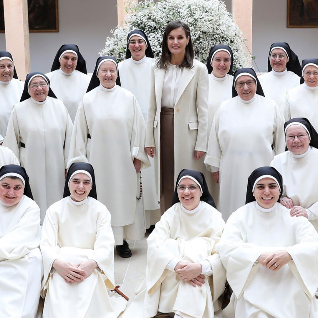 La Reina visita por sorpresa a las monjas dominicas de Lerma