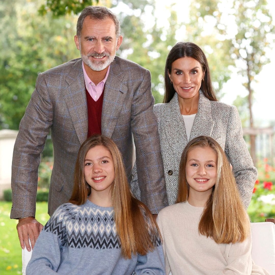 El amor de hermanas de las princesas españolas, a la vista en la tarjeta de Navidad