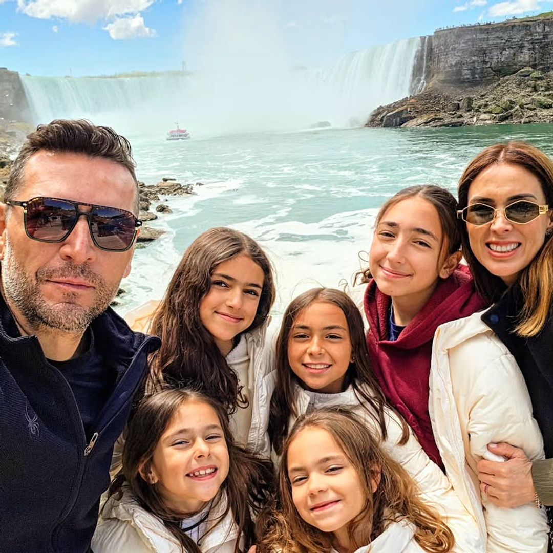 Jacky Bracamontes y su familia celebran el cumpleaños de Martín Fuentes en las cataratas del Niágara