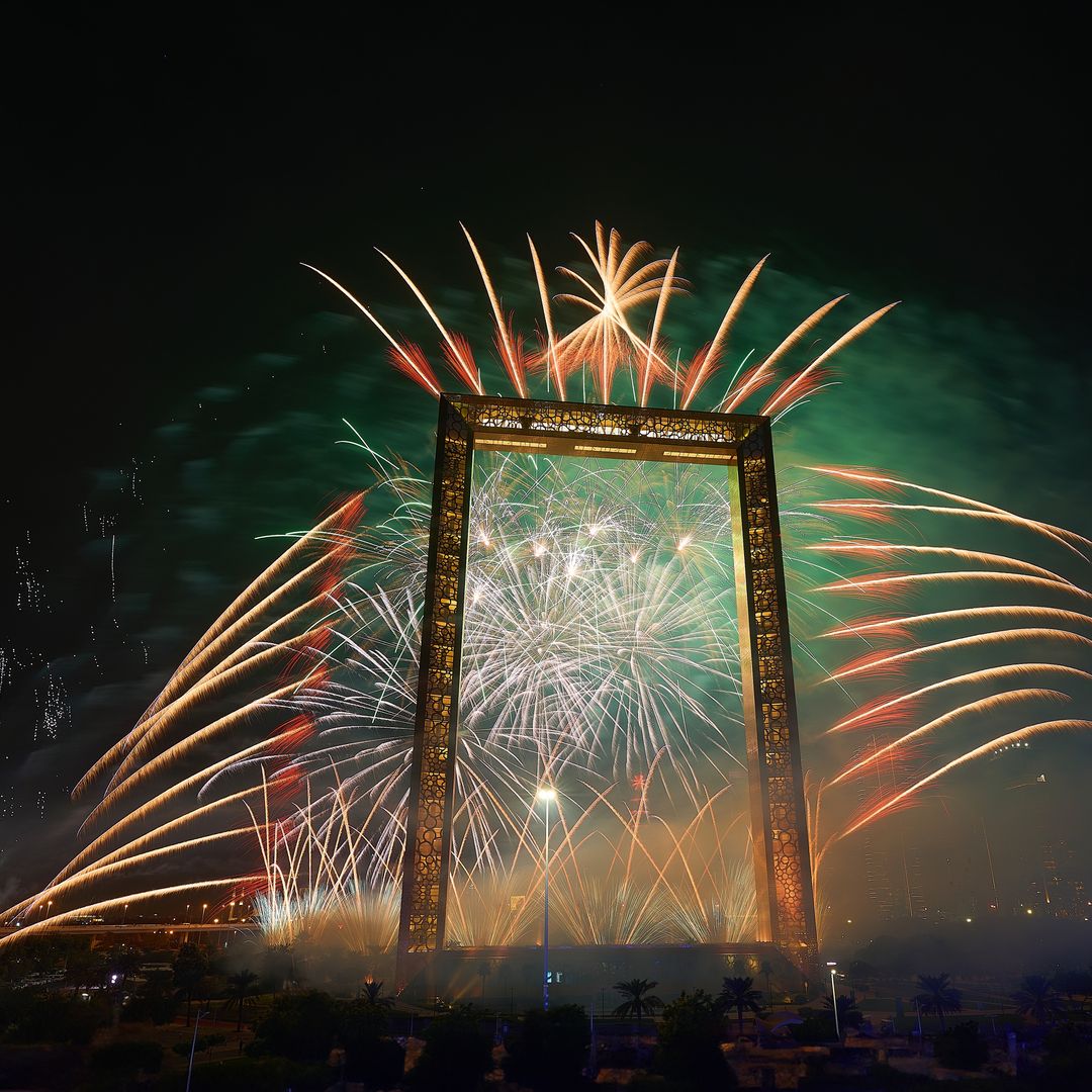 The Frame, Celebración de Año Nuevo en Dubai