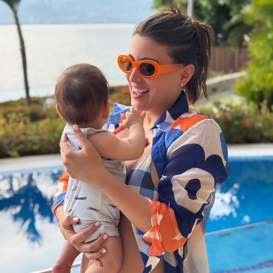 Sofía Rivera Torres y Eduardo Videgaray disfrutan sus primeras vacaciones con su bebé Ferrán en Acapulco