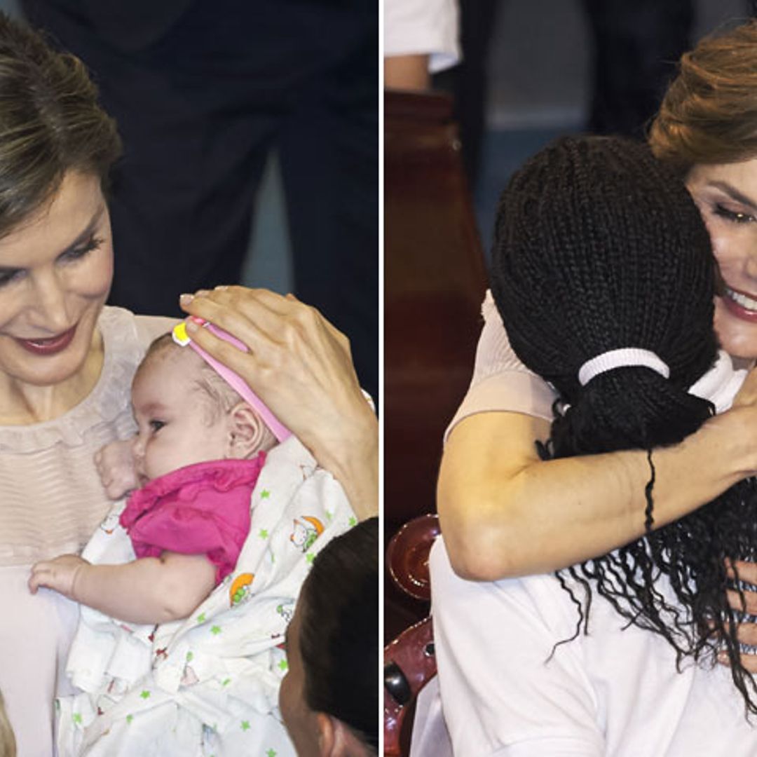 La imagen más maternal de la reina Letizia en Canarias