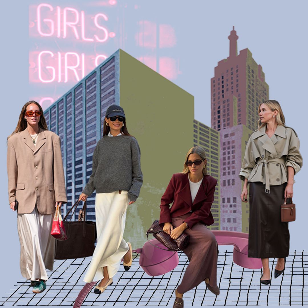 Cómo llevar falda midi satinada de lunes a viernes y vestir bien toda la semana