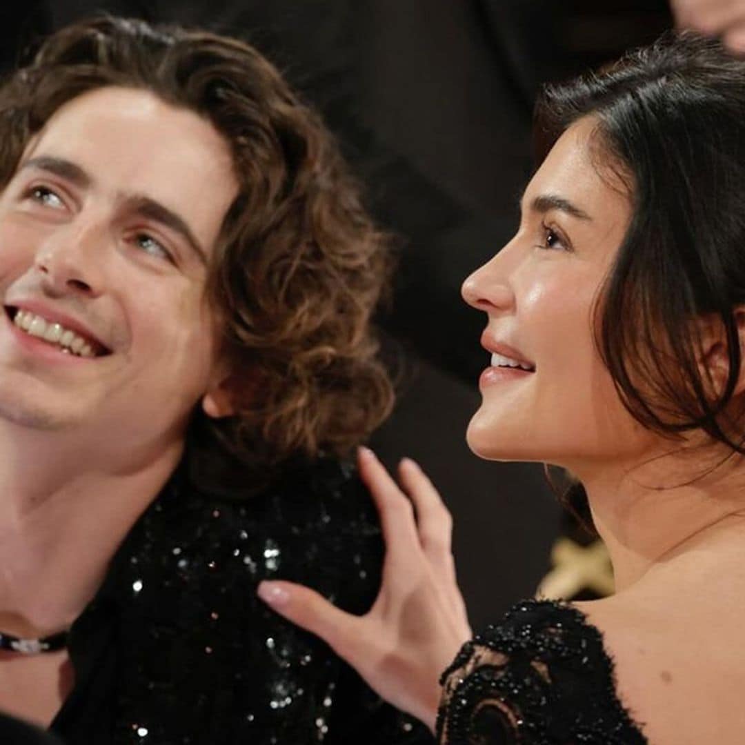 Esto es lo que se dijeron Timothée Chalamet y Kylie Jenner en los Globo de Oro antes de su beso viral