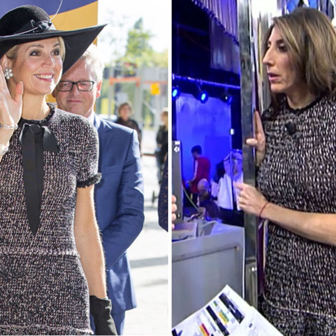 ¿Inspiración 'real'? Paz Padilla coincide al elegir vestido con... ¡la reina Máxima de Holanda!