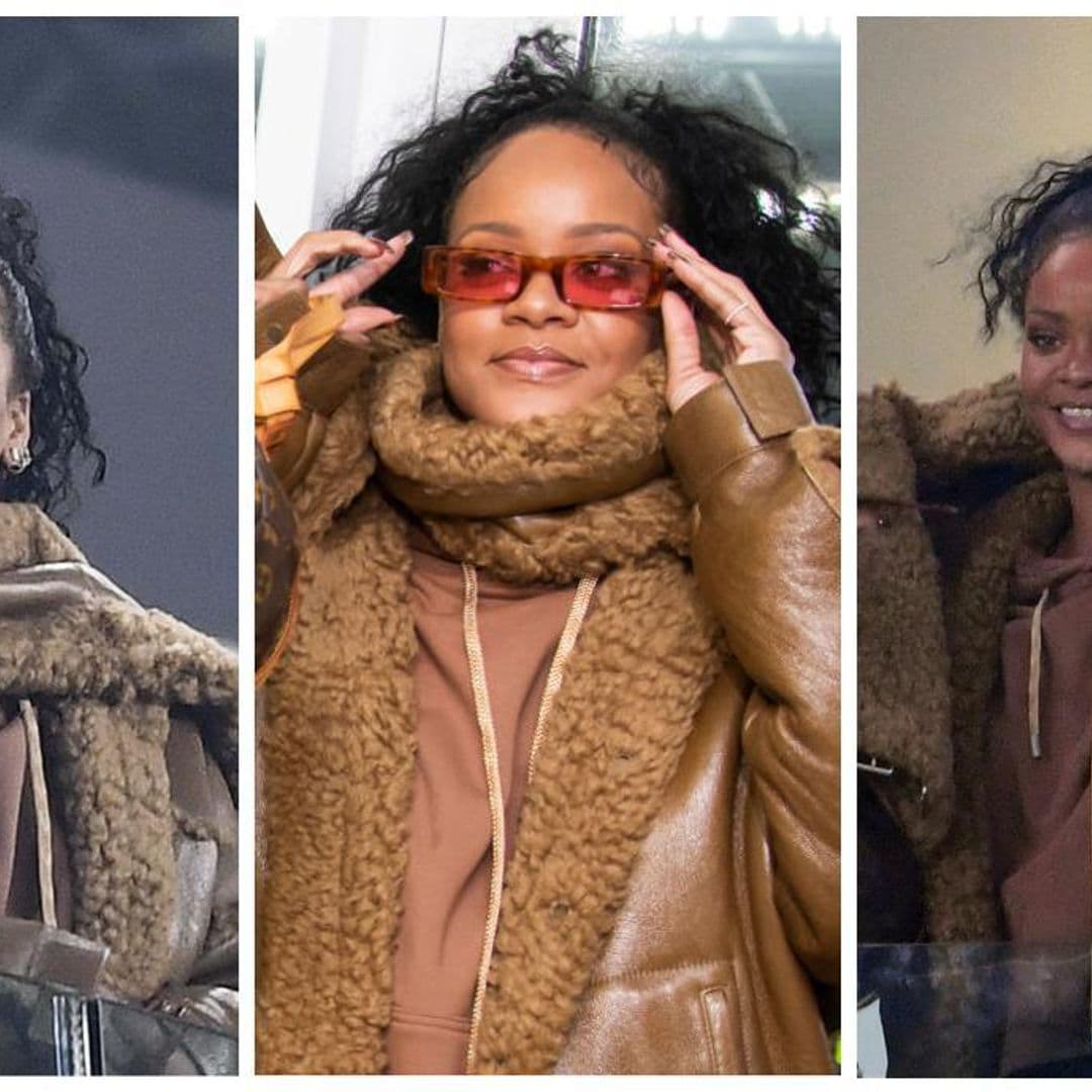 Rihanna: 8 'shearling jackets' para copiar su estilo