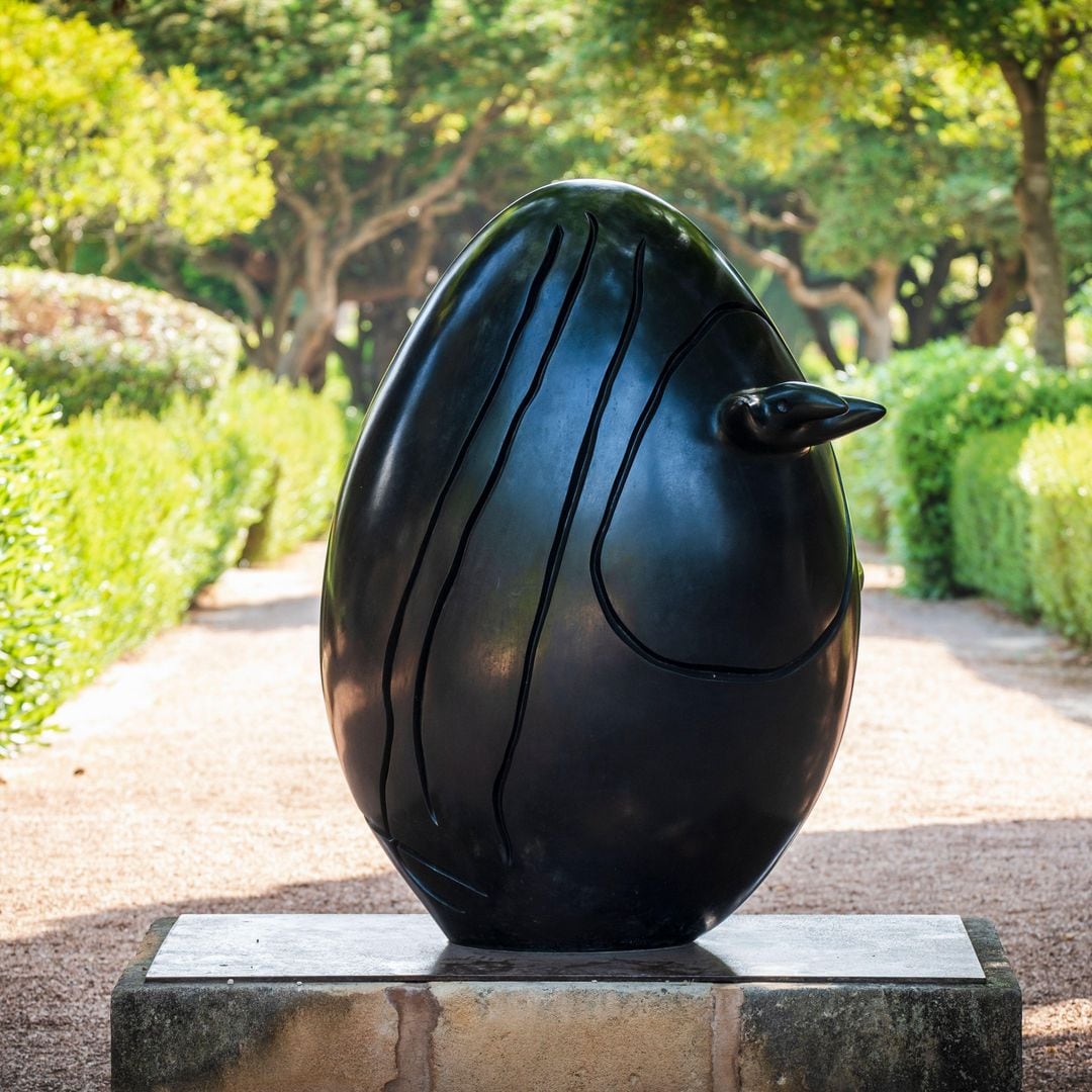 Obra de Joan Miró en los jardines de Marivent, Palma, Mallorca