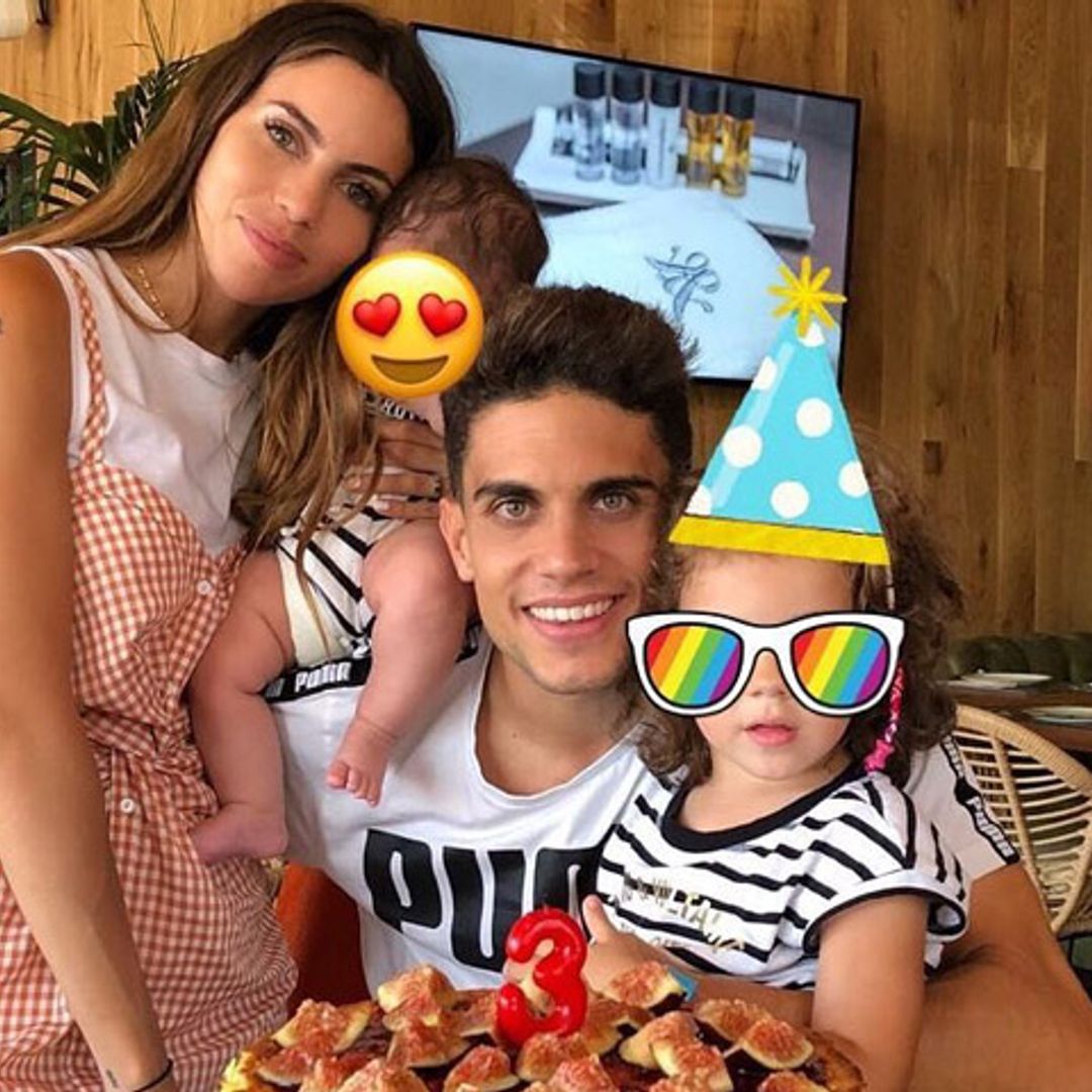 Así de felices han celebrado Melissa Jiménez y Marc Bartra el cumpleaños de su hija Gala