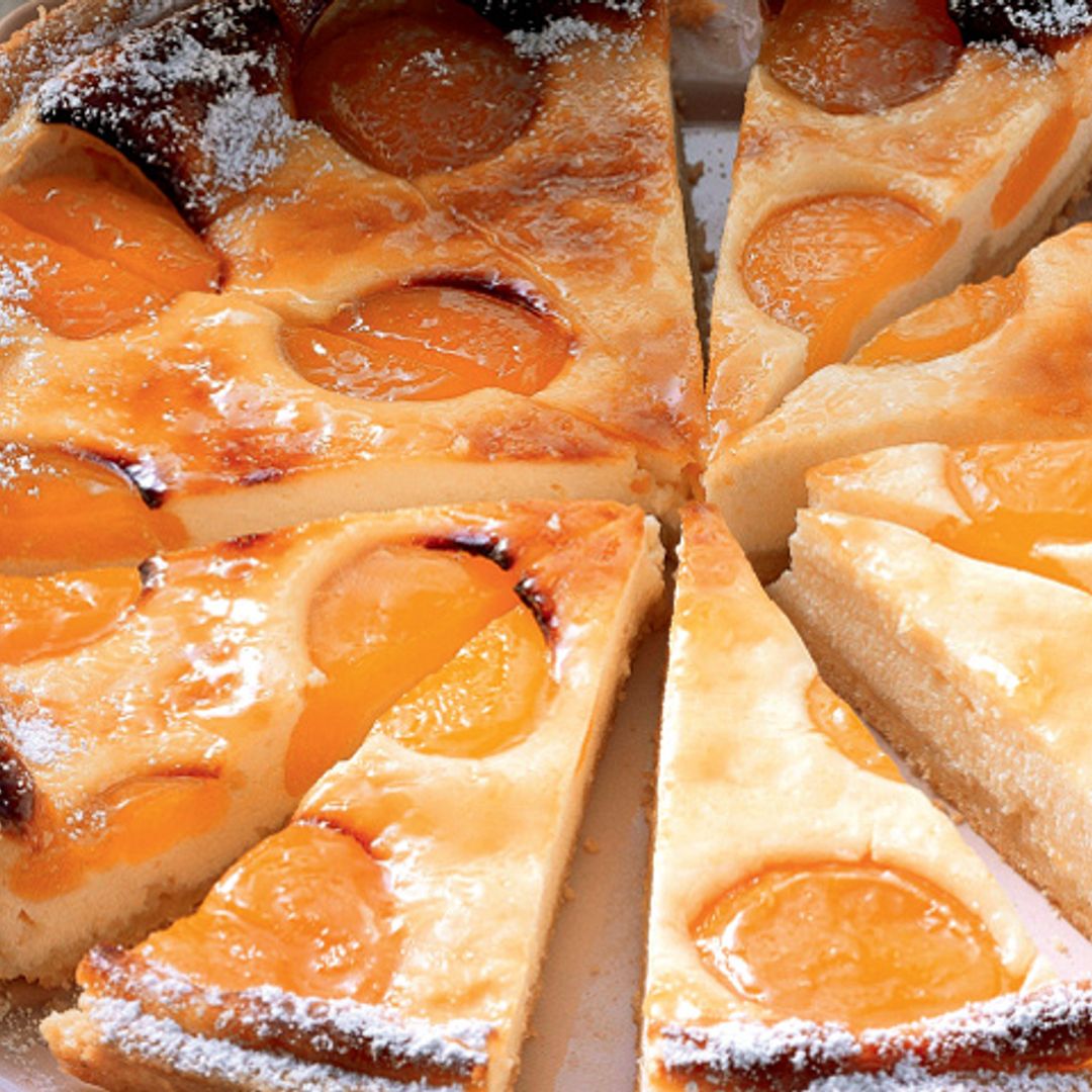 Tarta de queso y albaricoques