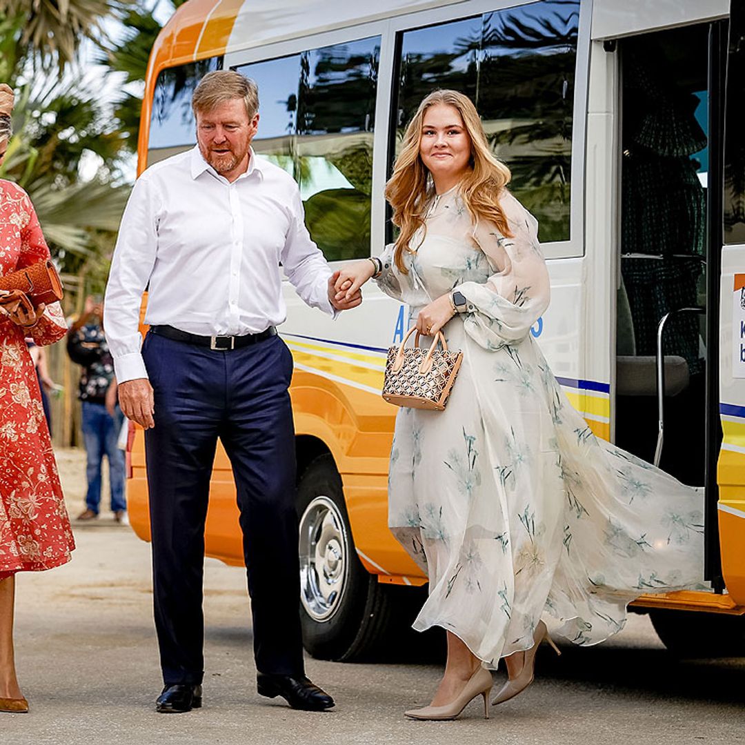 El gran debut de Amalia de los Países Bajos en un compromiso internacional: una ruta por el Caribe junto a sus padres