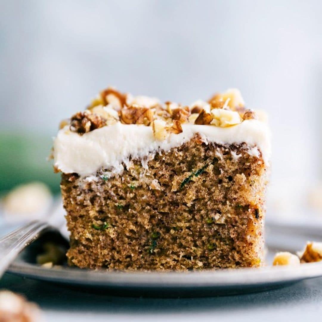 Pastel de calabacín con canela y nueces