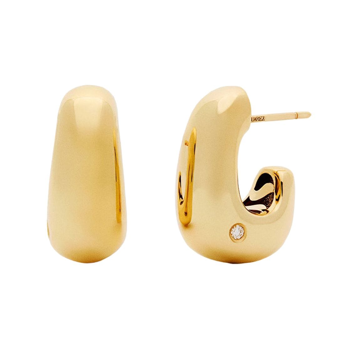 Pendientes de oro y diamantes (1.390 €), de Suarez