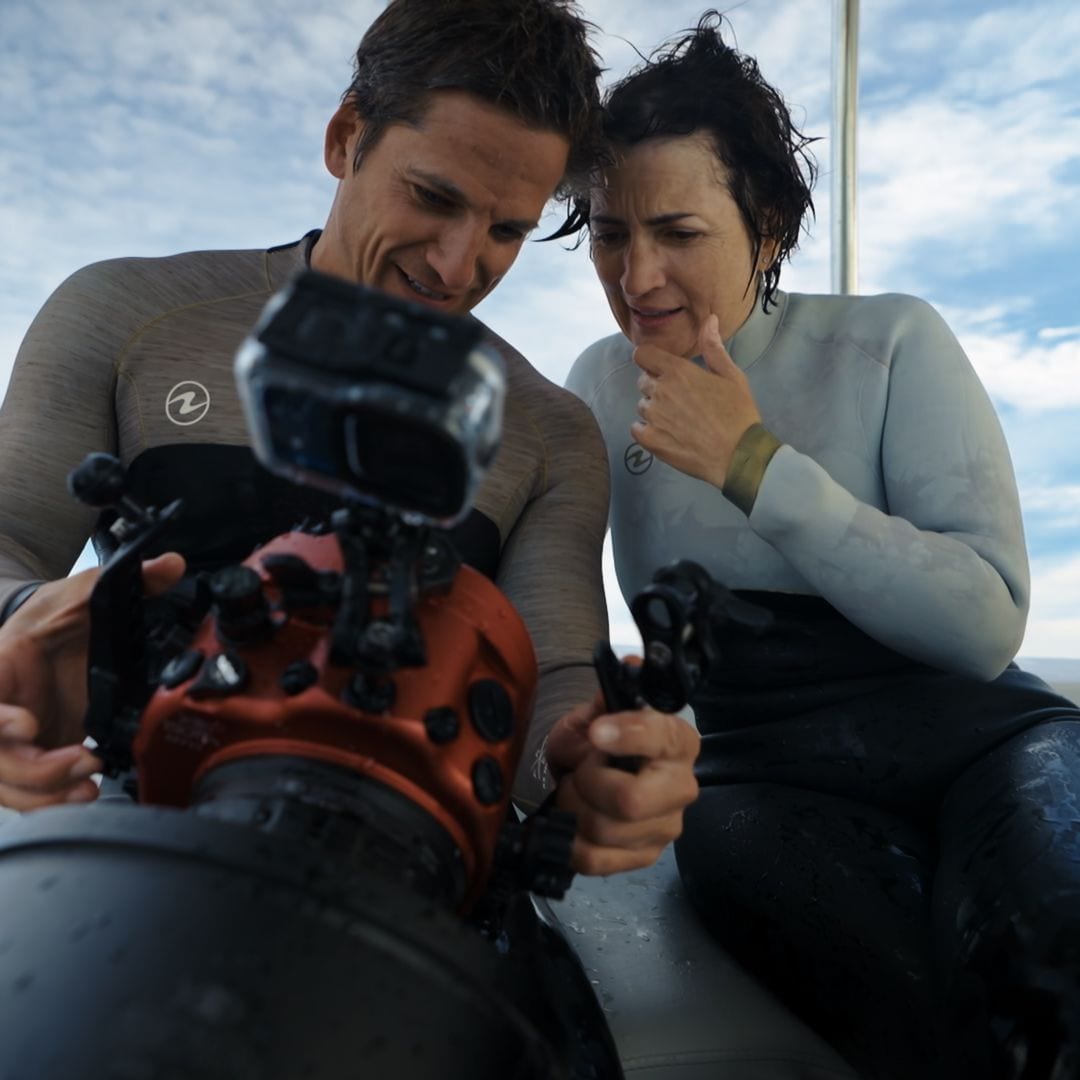 Gotzon Mantuliz y Silvia Abril en Baja California Sur, méxico