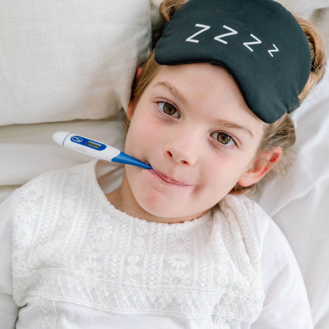 Niño con fiebre