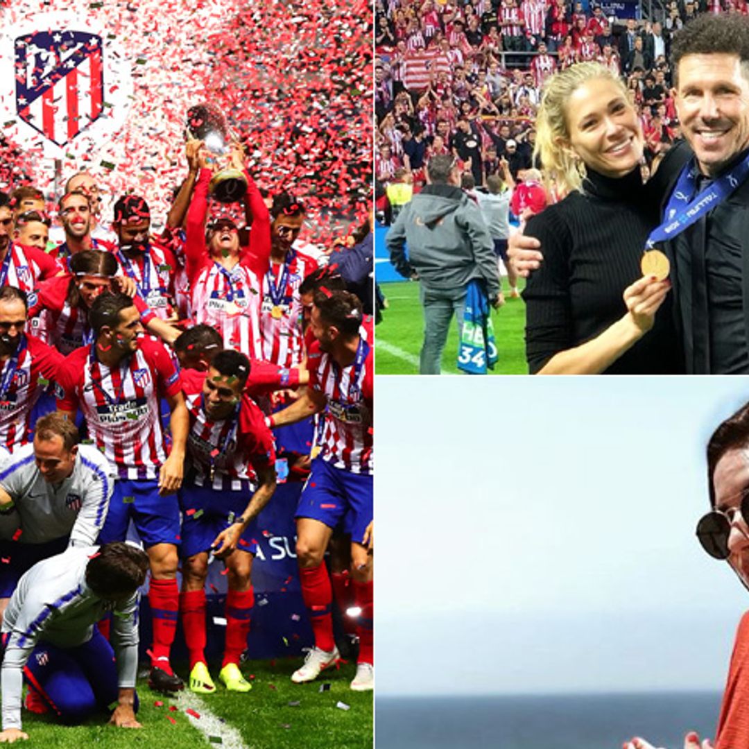 A pie de campo o a miles de kilómetros... todas las WAG´s del Atleti celebran la Supercopa