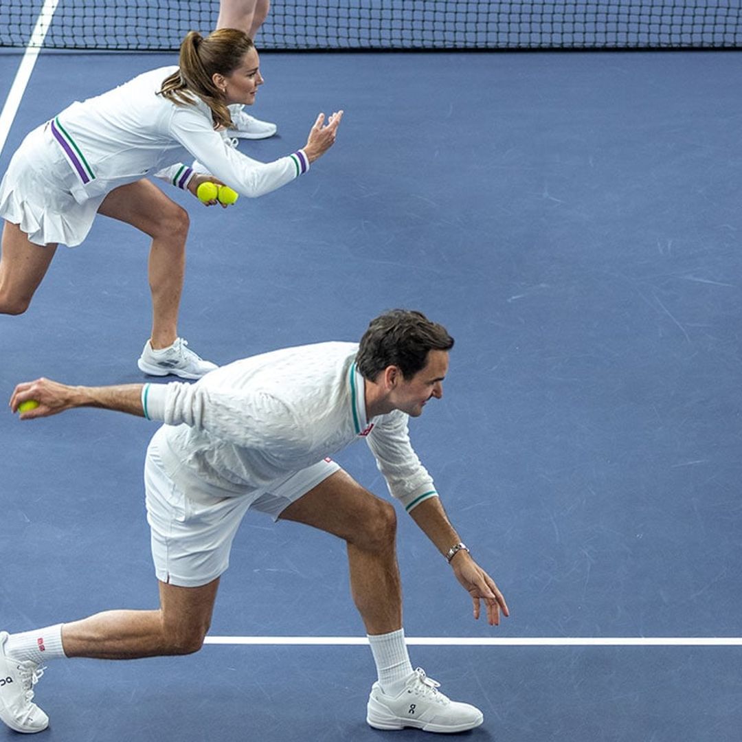 El mano a mano entre Kate y Roger Federer
