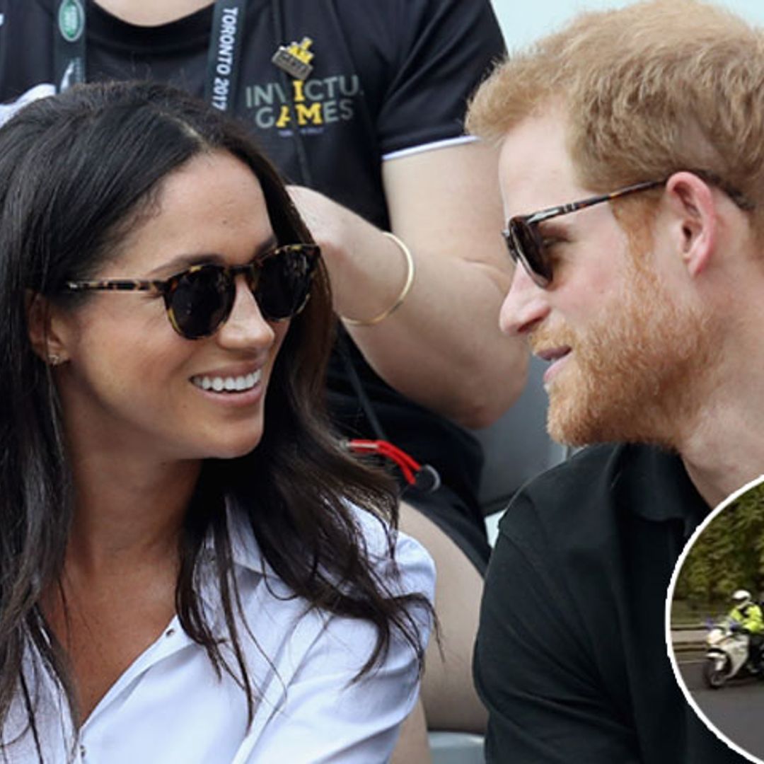 En vídeo: El príncipe Harry y Meghan regresan a Palacio tras su cita para tomar el té con Isabel II