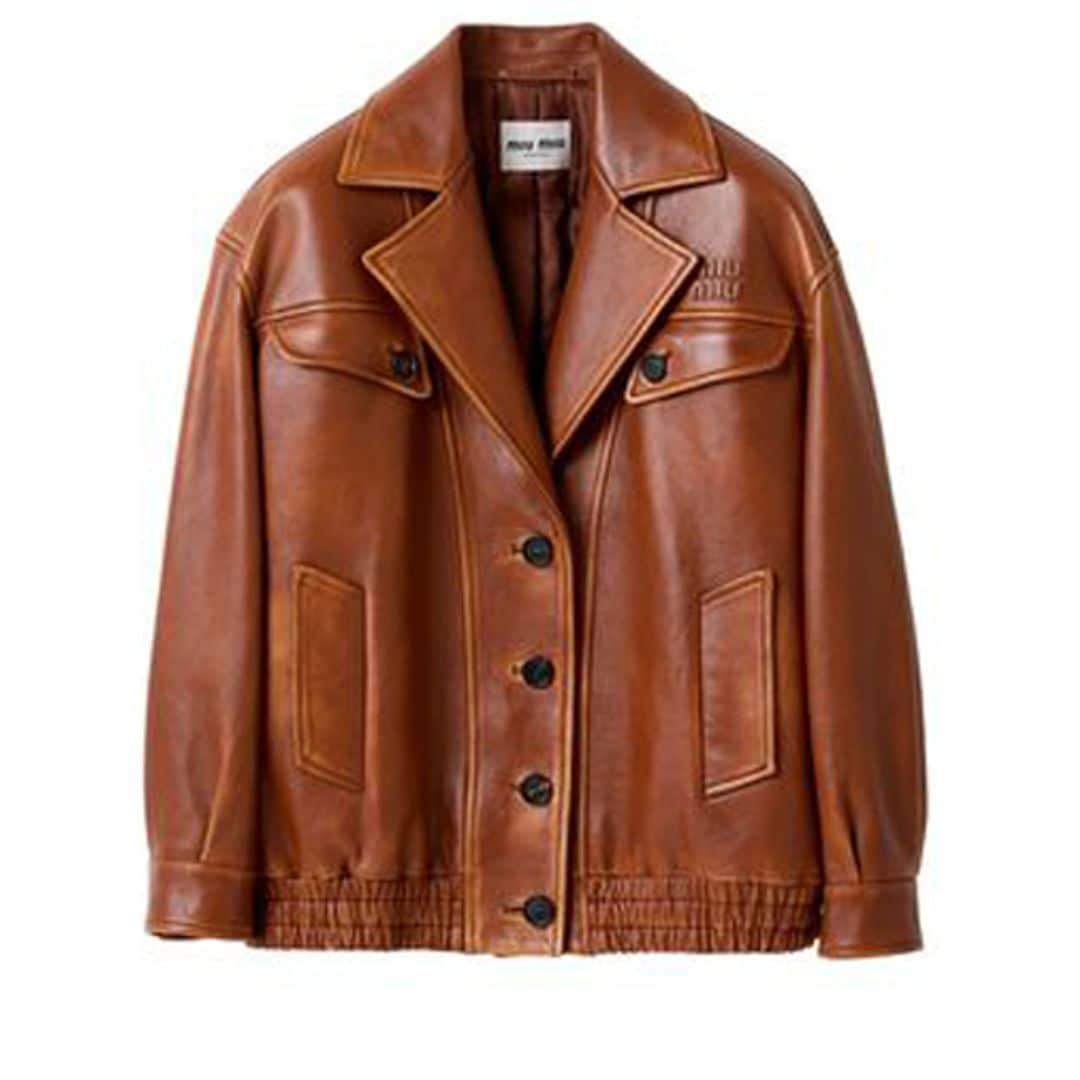 Chaqueta de napa (5.900 €), de Miu Miu
